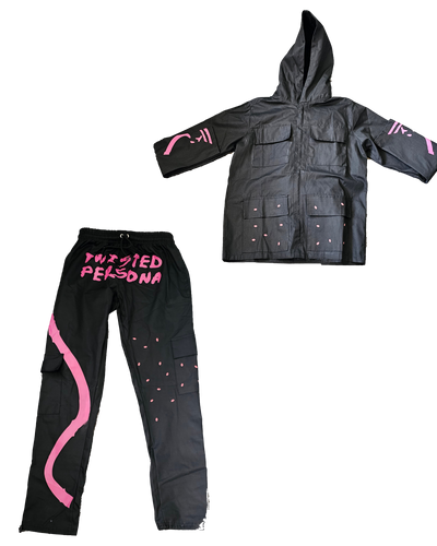 Arlaya's Pink Shell Cargo Set-Twisted Persona Reality-XS-XS-Twisted Persona Apparel