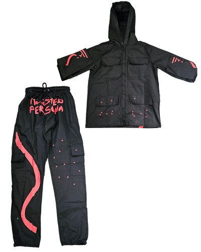 Arlaya's Red Shell Cargo Set-Twisted Persona Reality-XS-XS-Twisted Persona Apparel